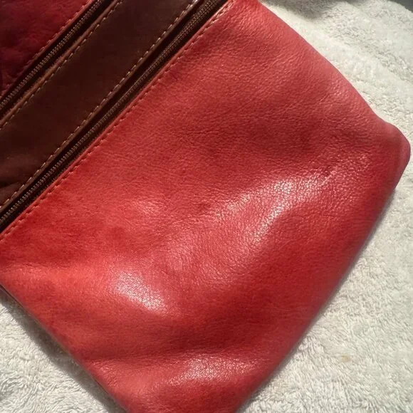 Florence leather cross body bag red brown read - Picture 15 of 15